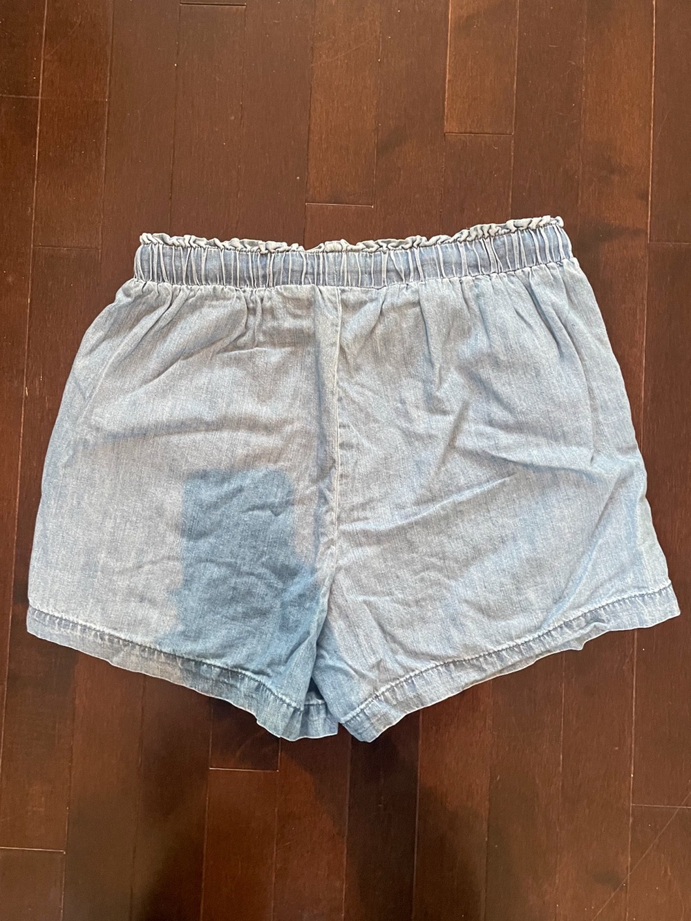 Soft Denim-Style Women’s Drawstring Shorts - Picture 2 of 3